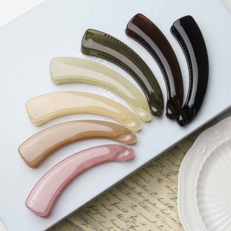Banana Clip Simple Brown Banana Clip, Elegant Women's Ponytail Clip, Large Vertical Clip, Back-of-Head Hair Clasp, Twist Clip, Hair Accessories