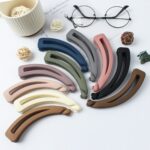 Banana Clip Large Vertical Matte Banana Clip, Simple Ponytail/Updo Hair Clip, Hair Accessories for Girls, Voluminous Look Clip